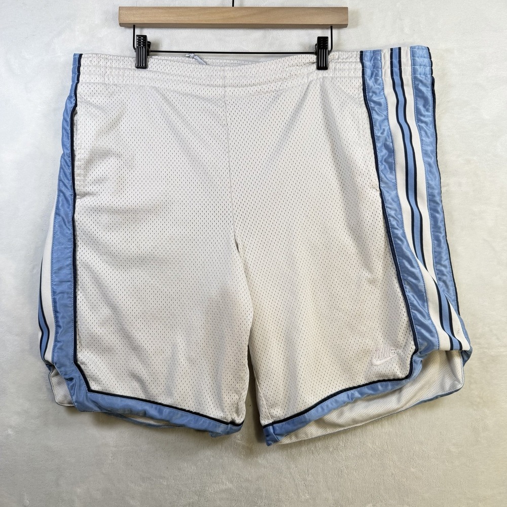 Vintage Nike Shorts Men's Size L Basketball Pull On Drawstring White Thick